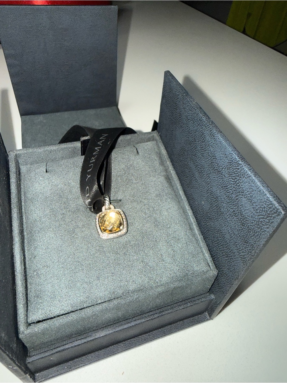 Authentic David Yurman Albion Citrine Pendant Charm